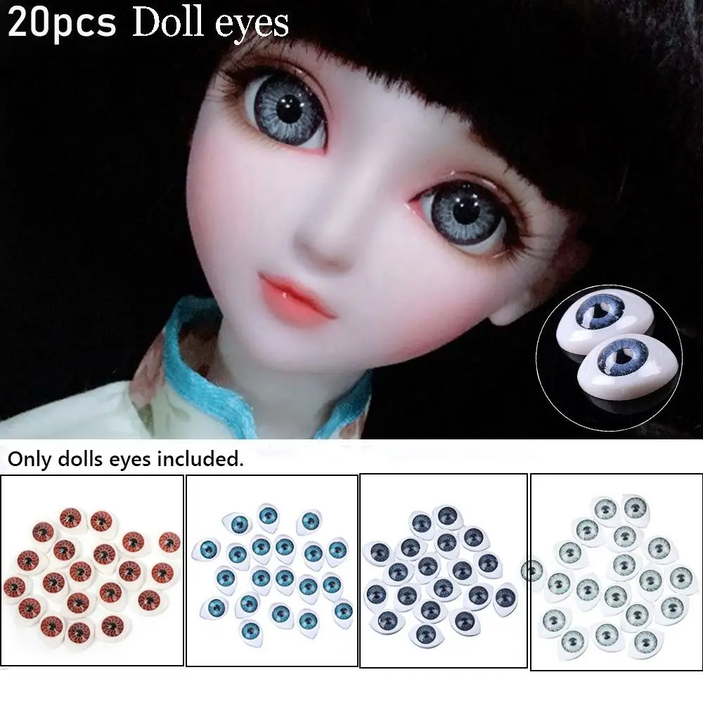 20PCS Plastic Safety Eyes for DIY Toy Eyes Handmade Doll Animal Toy Puppet Making Dinosaur Eyes DIY Craft Accessories