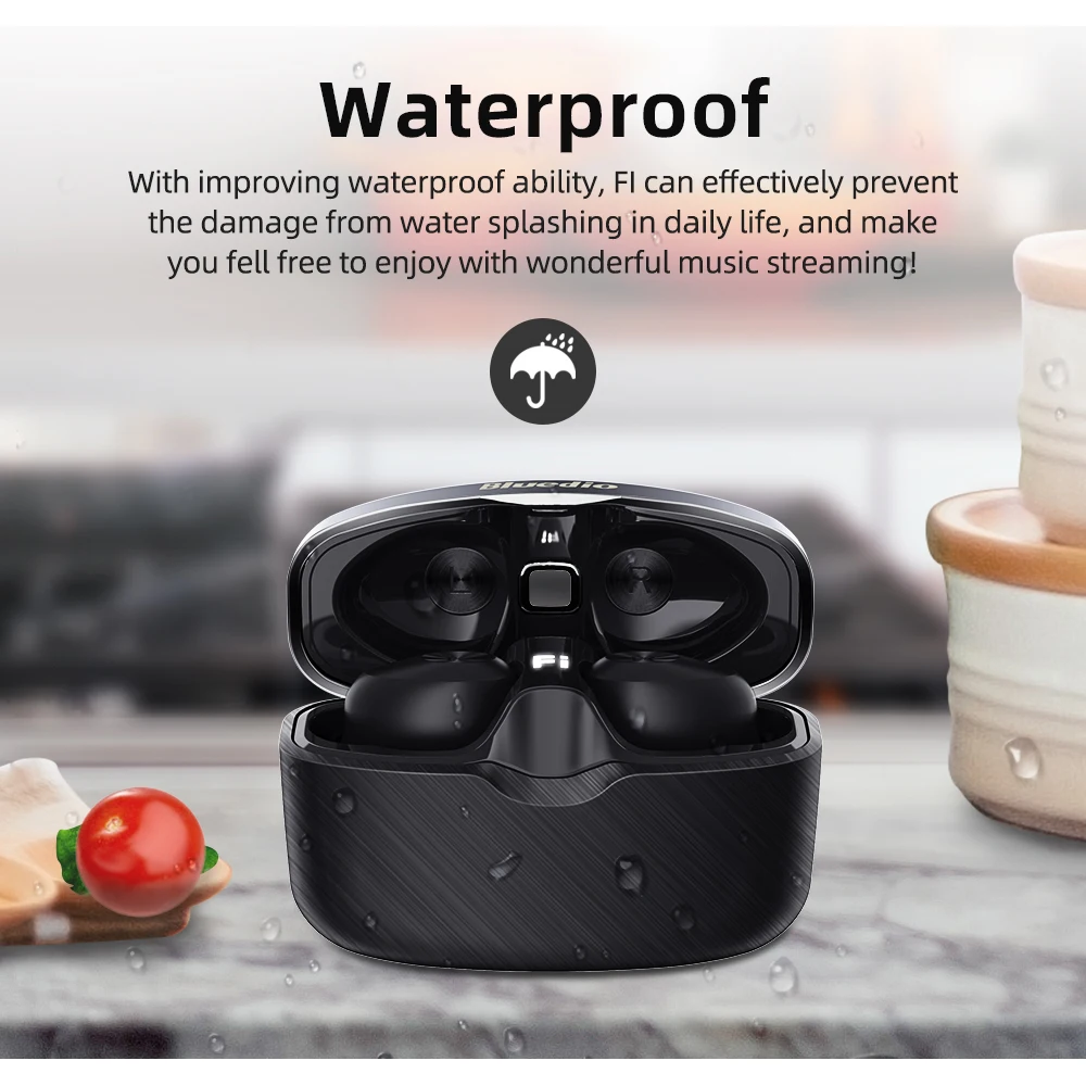 Беспроводные Bluetooth наушники Bluedio APTX 5 0 TWS вкладыши IPX6 Водонепроницаемая мини