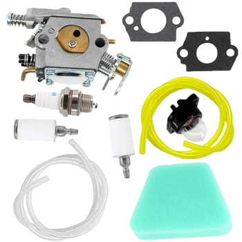 

10pcs/Set Carburetor Gasket Primer Bulb For Poulan 1950 2050 2150 Walbro WT-891 Gardening Chainsaw Power Tools