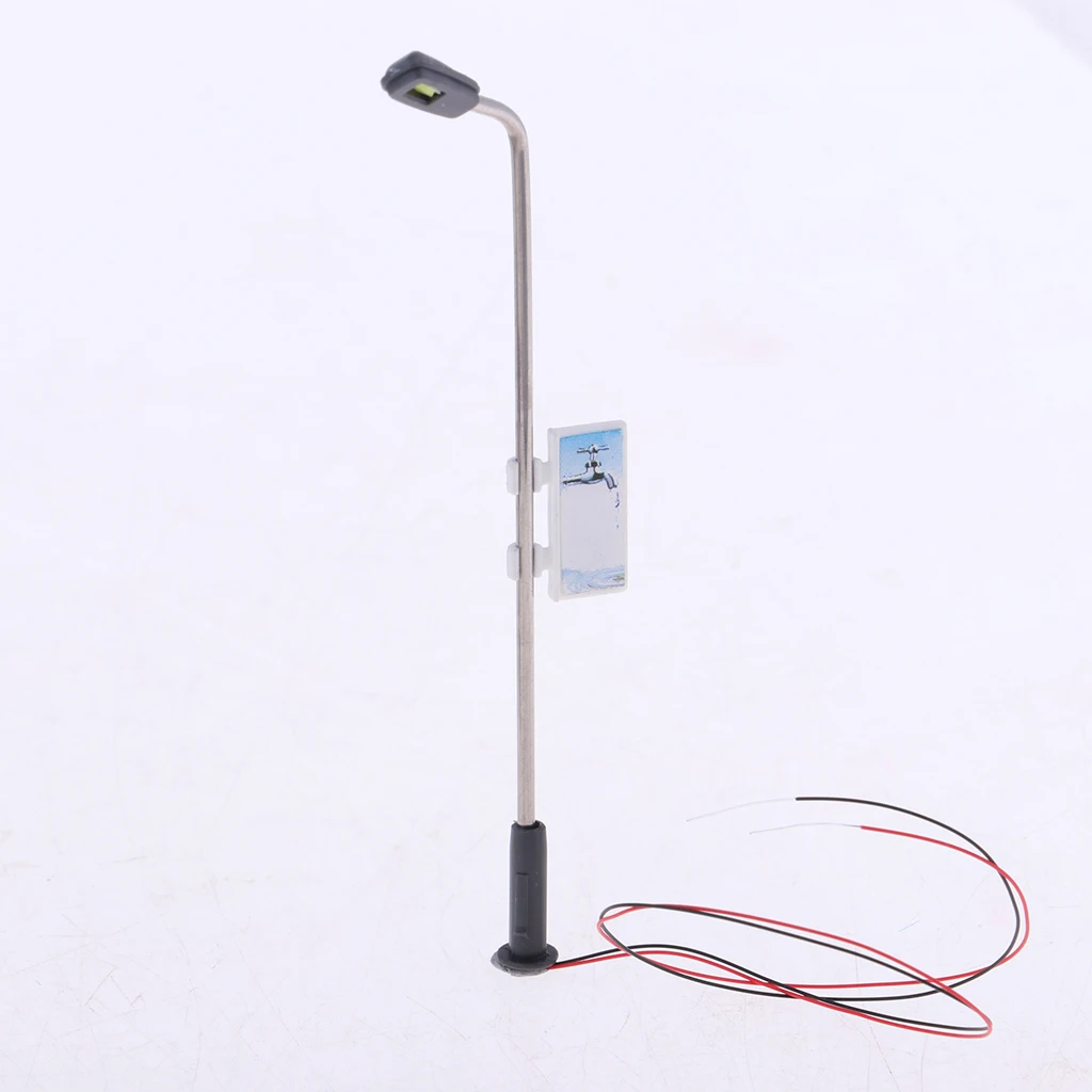 MagiDeal 40pcs Railway Lamppost Lamps Model Street Lights HO Scale 3V 1:100