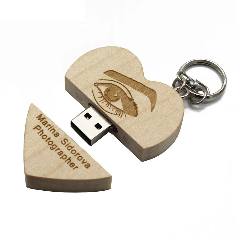 Usb флеш накопитель деревянный 64 ГБ 16 32 ГБ|heart usb|flash drive memory stickstick pen |