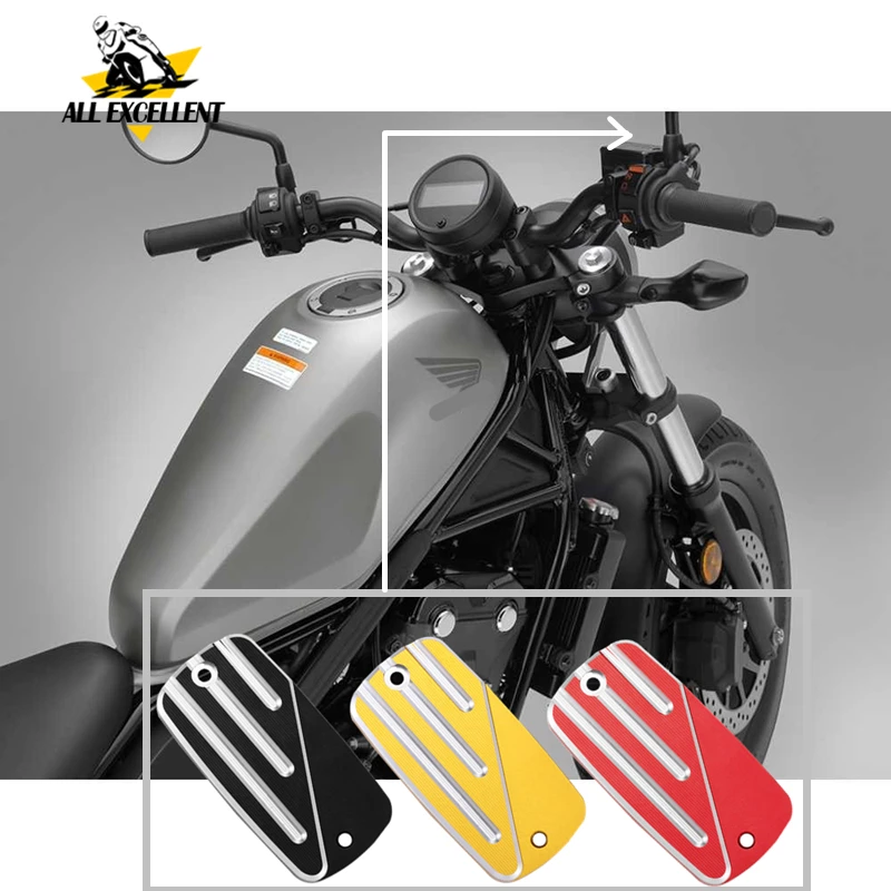 

Motorcycle CNC Aluminum Front Brake Fluid Reservoir Cover Cap For Honda Rebel CMX 300 500 CMX500 CMX300 2017 2018 2019