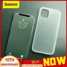 Baseus silicone líquido caso para iphone 11 pro max caso silicone coque capa para iphone 11 pro caso de telefone volta coque(China)