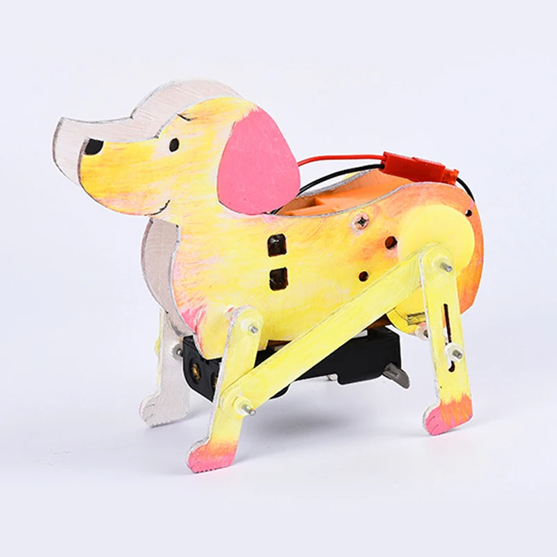 Saizhi Toy DIY Electronic Crawling Robot Dog For Kids Science Experiment 