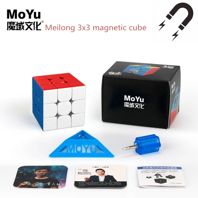 Moyu Meilong 3M 3x3x3 Magnetic Cube 3x3x3 Speed cube Moyu magic cube 3x3 cubo Professional Puzzle Toys Children Kids Gift Toys 6