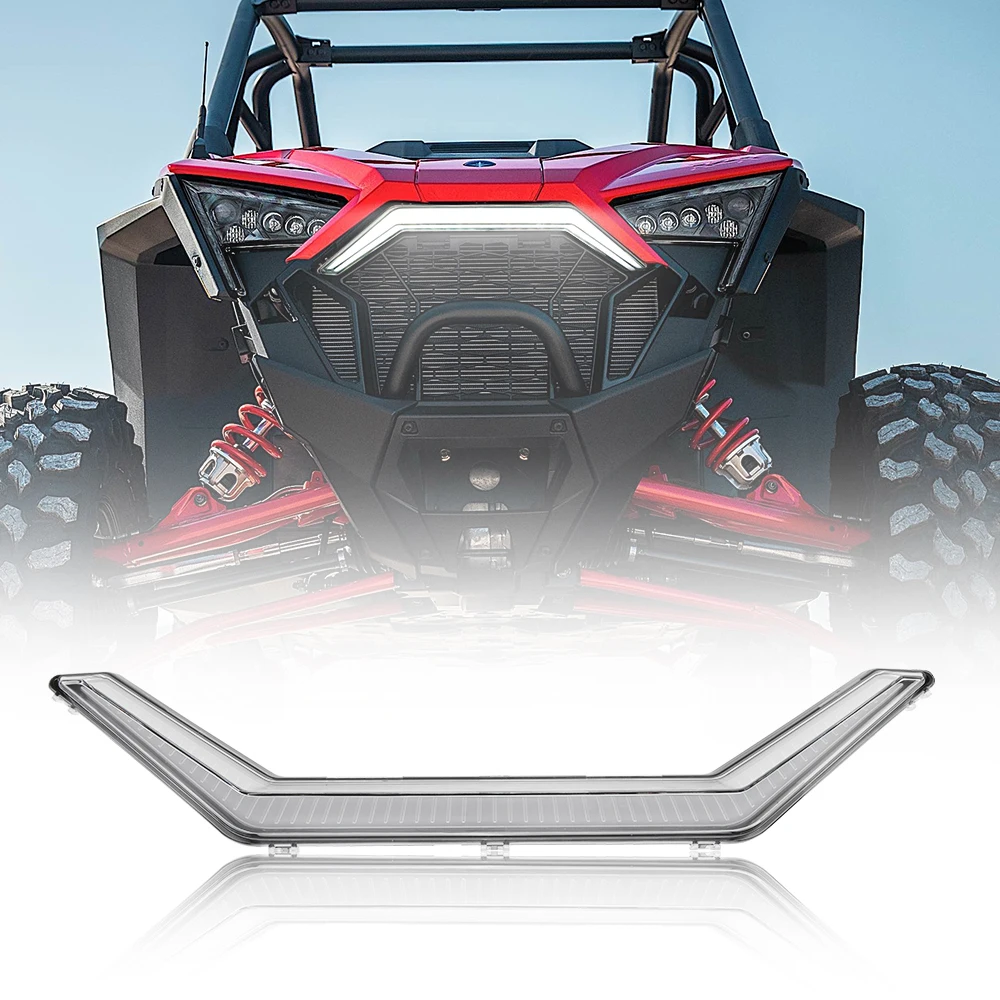 2020 2021 KEMIMOTO UTV Front Accent Light LED Center Turn Signal for Polaris RZR PRO XP 4 Premium Ultimate 2020 2884346 White