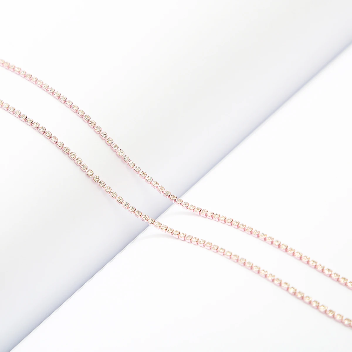 Colorful Rhinestone Chain for DIY Sewing and Clothing Accessories