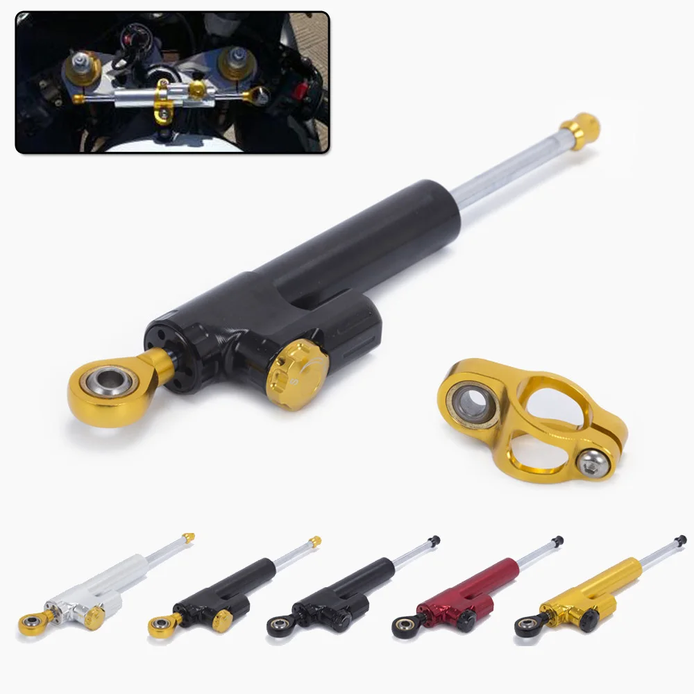 

Parts Steering Damper Dustproof CNC Motorcycle Handbar Stabilizer Absorber