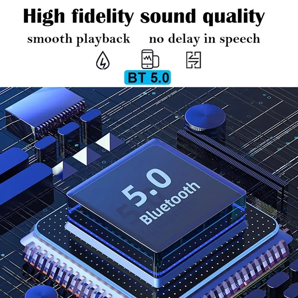 B5 Tws Bluetooth Wireless Earphone 5 0 Touch Control Earbuds Waterproof Stereo Music Headset gamer For samt phone iphone huawei