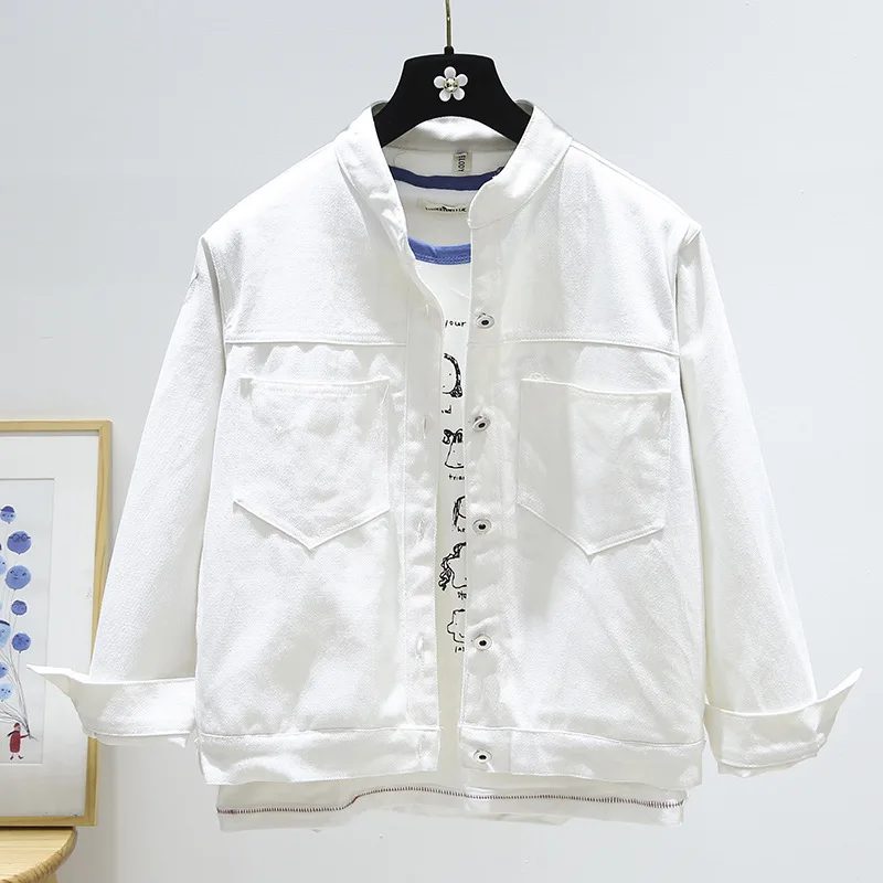 

Korean-style Embroidered Coat Large Size Baseball Uniform Jacket Women's 90197