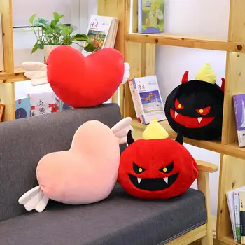 

Halloween devil Plush Toy Stuffed Pumpkin light monster Stuffed Festival Doll toys for Children Soft Evil Hand warmers gift