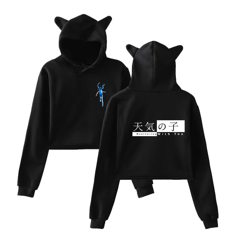 Son of the weather 2019 new cat ear hooded high quality sweatshirt fashion harajuku casual streetwear sweet hoodies sweatshirt