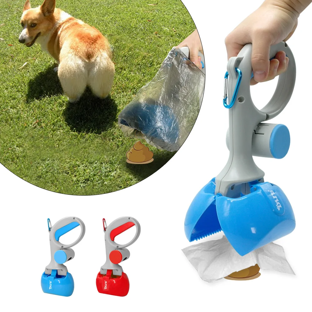 

Pet Dog Pooper Scooper Poop Scoop Clean Pick Up Animal Waste Long Handle Dog Puppy Cat Waste Picker Cleaning Tools Outdoor