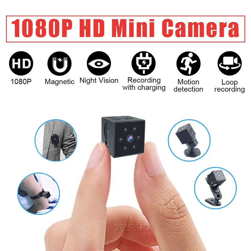 

HD1080P Mini Camera Magnetic Camara Espia Oculta Motion Sensor Night Vision Video Audio Recorder Micro Cam Support Hidden TF Car