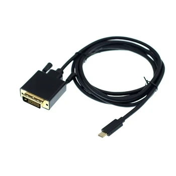 

USB3.1 Type-C to DVI connector cable USB-C To DVI 24+1 Adapter 1080P 180cm 6ft