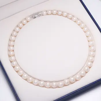 

New Hot Sale Natural Elegant Beautiful Accessories Fashion Fashion Cute Decoration 9-10mm Potato Pearl Necklace