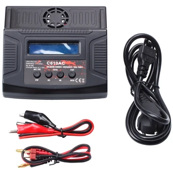 

C610Ac Charger 100W 10A Ac/Dc Dual Power Rapid Balance Charger/Discharger For Lipo/Life/Lilo/Nimh/Nicd Rc Car Battery(Eu Plug)