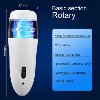 Rotating Vabrators Male Masturbator Real Pussy Vaginal for Men Penis Sucker Glans Sucking Cock Exerciser Erotic Sex Toy Adult 18 5