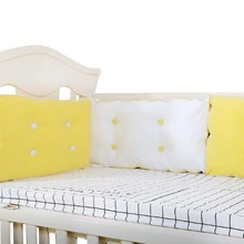 Детская кровать бампер хлопок Новорожденные бортики для кроватки младенческое безопасное ограждение защита для кроватки утолщенная Подушка украшение в детскую комнату постельные принадлежности