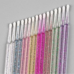 100PCS Disposable Lip Brush Eyelash Brushes Crystal Lashes Micro Brushes Eyelash Extension Applicator Cleaner Beauty Makeup Tool