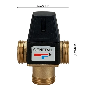 

Solar Water Heater Val ve 3-Way Thermostatic Mixer Val ve 3 Way Male Thread Thermostatic Mixing Val ve Bathroom Accessories