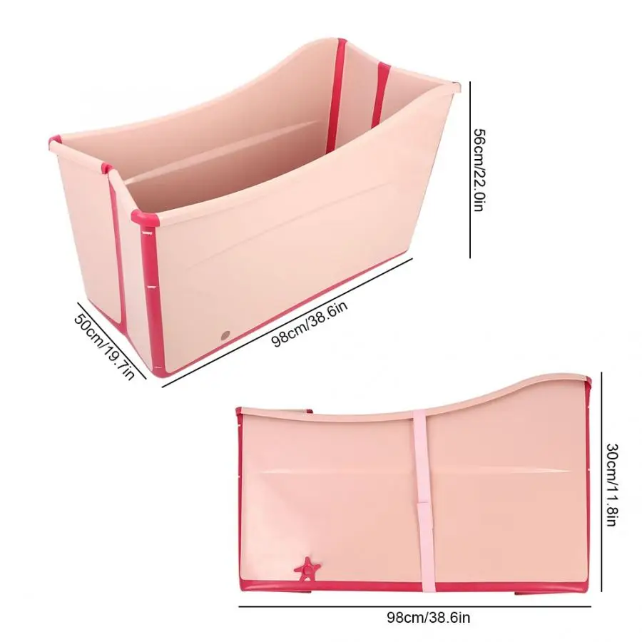 New Bathroom Accessories Kits Children's Bath Bucket Foldable Tub Adult Bath Barrel Double Bath Tub Bathroom Shelf Rack Washroom