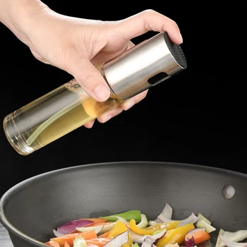 

Pen you ping Push Condiment Bottles Barbecue Spray Oil Bottle Kitchen Cooking Oil Olive Oil Control Fuel Injector Cruet