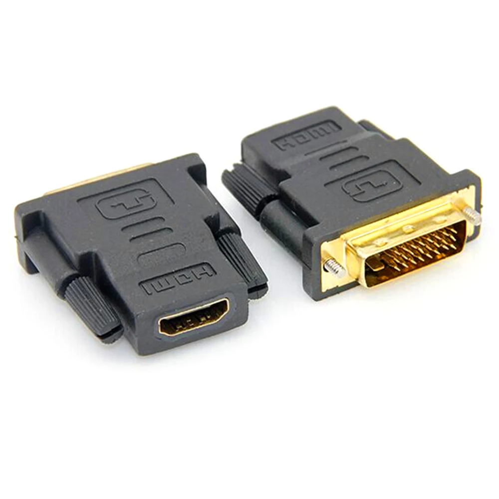 

DVI 24+1 Male to HDMI Female Adapter Converter Gold Plated DVI 24+1 to HDMI Converter 1080P for PC PS3 Projector HDTV TV Box