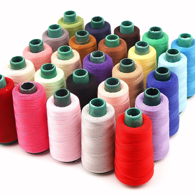 1300 ярдов/рулон высокой скорости Полиэстер Ручная вышивка 20/3s тип резьбы для