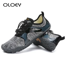 Водонепроницаемая обувь; Мужская обувь для плавания; пляжная обувь большого размера плюс; кроссовки для мужчин в полоску; цветные; zapatos hombre; спортивные; быстросохнущие