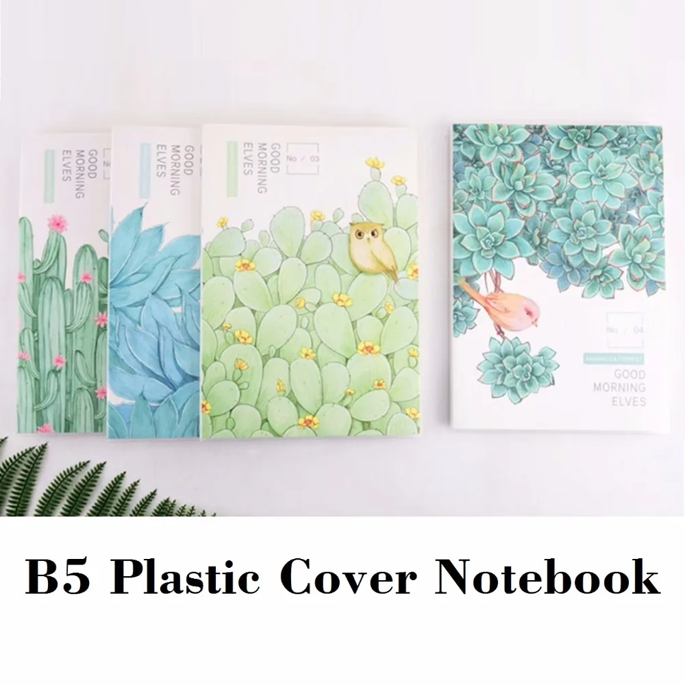 B5 Good Morning Elves Notebook Green Garden Softcover Note Book Lined Pages Best Gift 254*174mm 80 sheets/ 160 pages | Канцтовары для