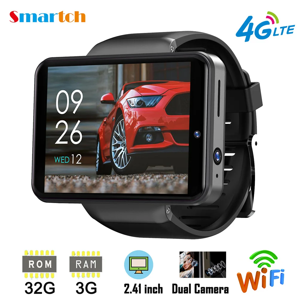 2020 NEW Smartch Max S 4G Smart Watch Phone Android 7.1 Quad Core 3GB 32GB Heart Rate Pedometer IP67 Waterproof 2.4'' Smartwatch |