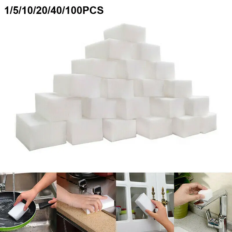 50Pcs Nano Sponge Eraser Melamine Cleaner for Kitchen Office Bathroom Strongly Cleaning Sponges Magic Sponge Wholesale