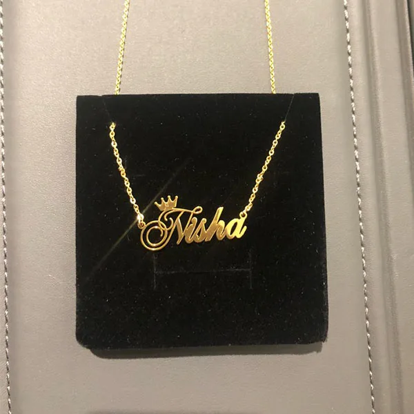 1pcs Custom Name Queen Necklace For 