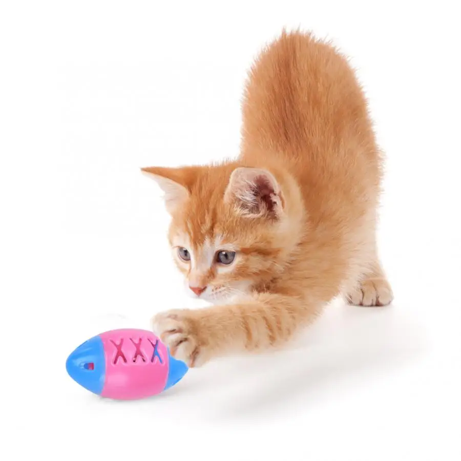 20 шт./компл. кошка Пластик мяч надувные игрушки, содержащие колокола Pet интерактивные картонной картинкой играющих обучающая игрушка