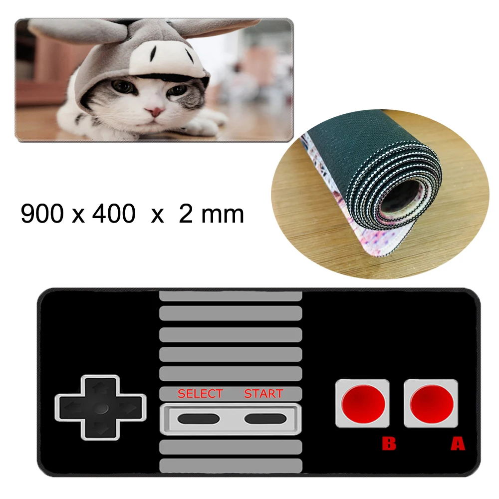 Customized Large Gaming Mouse Pad 900x400 2mm Mousepad DIY Mat For World Of Tanks CS GO Zelda World Of Warcraft LOL 2 Starcraft