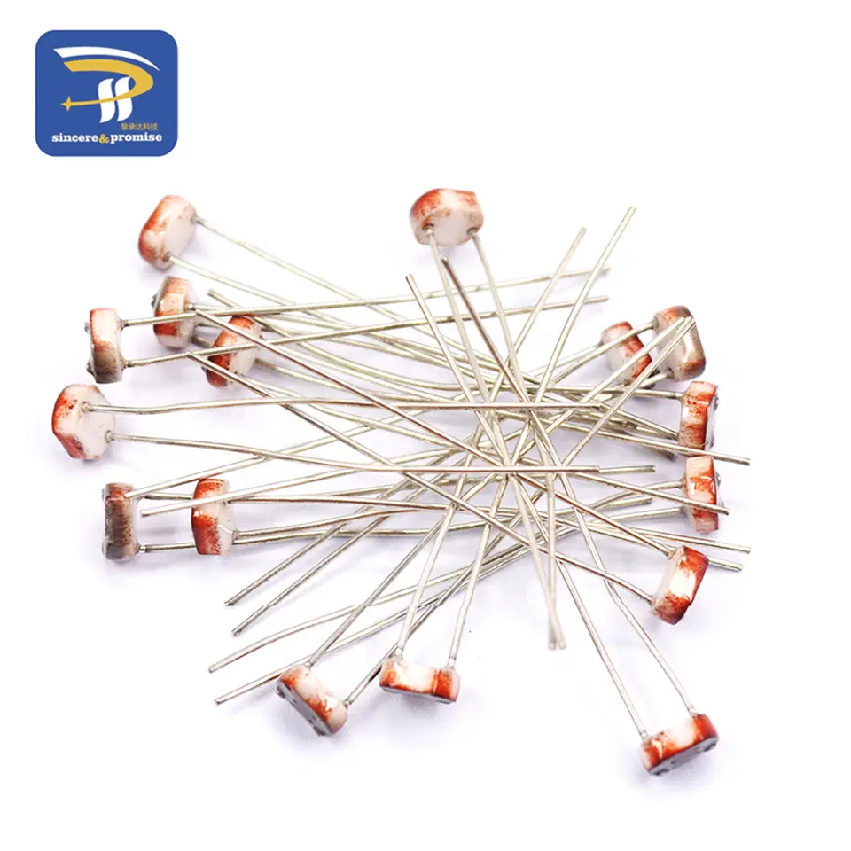 20PCS LDR Photo Light Sensitive Resistor Photoelectric Photoresistor 5528 GL5528 5537 5506 5516 5539 For Arduino DIY image 6