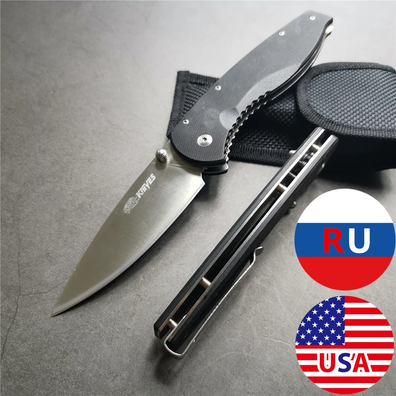9 дюймов 57 58HRC ножи G10 рукоятка охотничий нож для выживания 7CR15MOV Лезвие Карманный