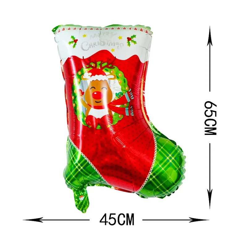 1 шт. 45x65 см большой фольгированный Рождественский носок олень Веселый Рождественский шар детский игрушечный шар Декор