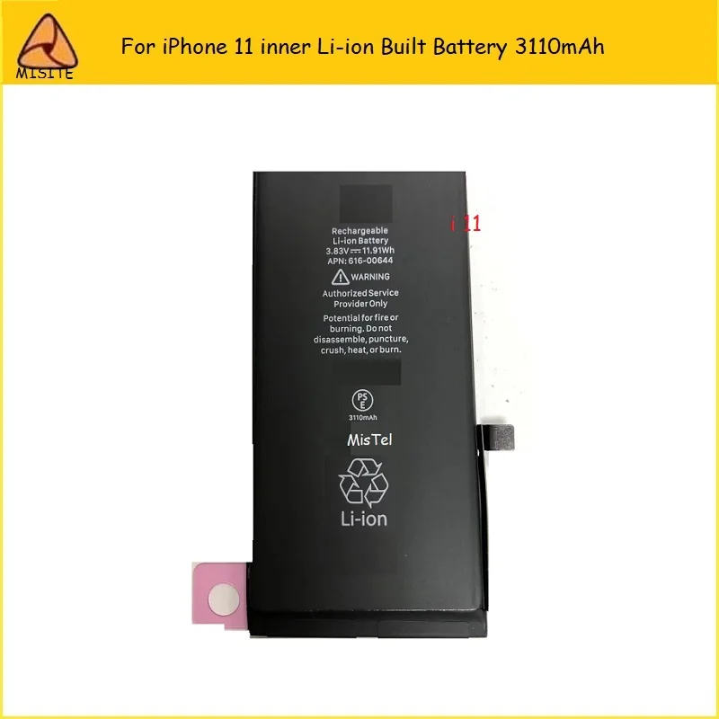 10 шт./лот протестированная батарея для телефона для iPhone 11Pro Max XSM XR XS X Ten 8 8P 8G Внутренняя литий-ионная Встроенная задняя крышка корпуса