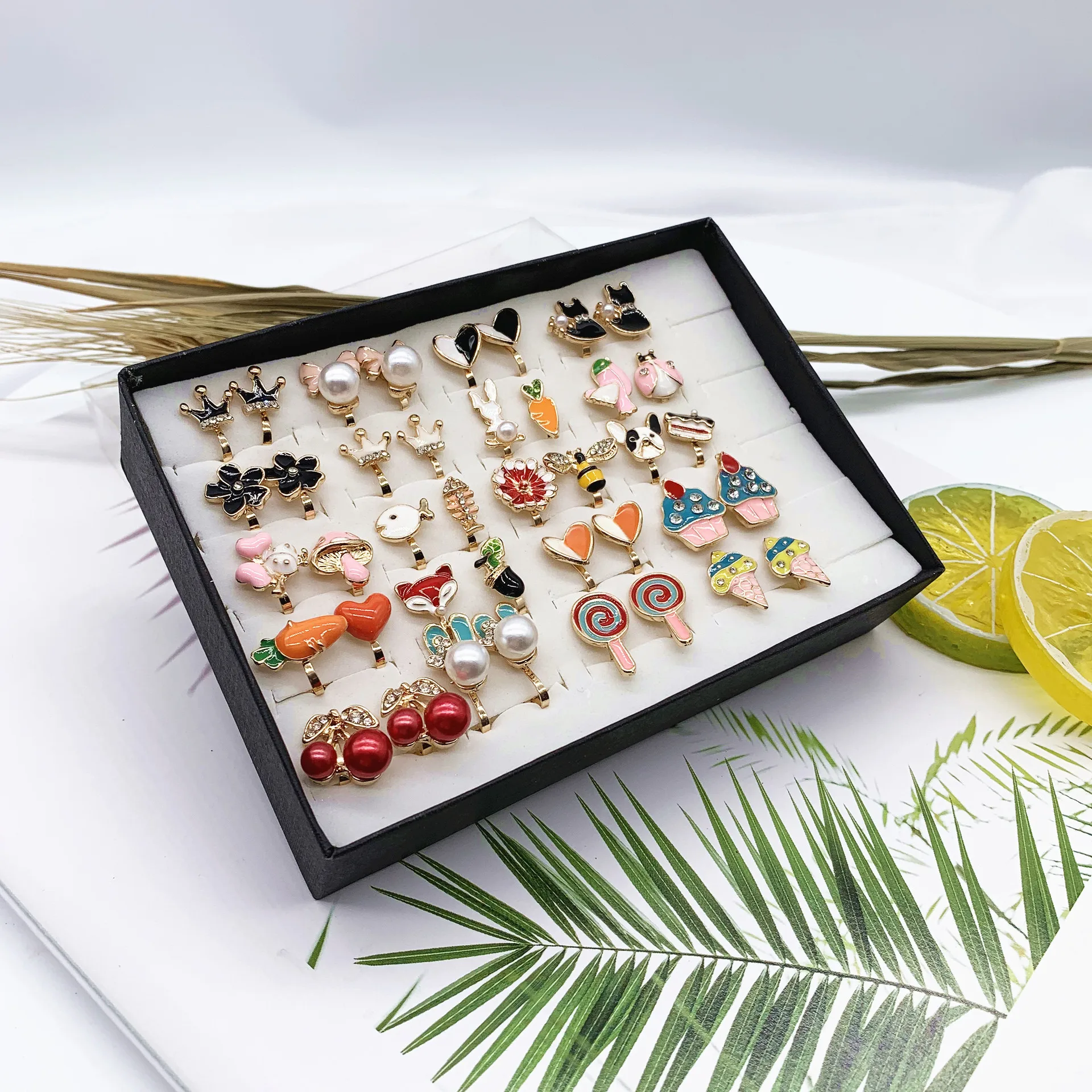 Cartoon Clip on Earrings Ear Clip For Girl Kids