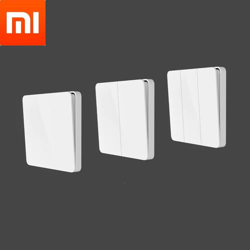 Настенный выключатель Xiaomi Mijia одинарный/двойной переключатель управления 2