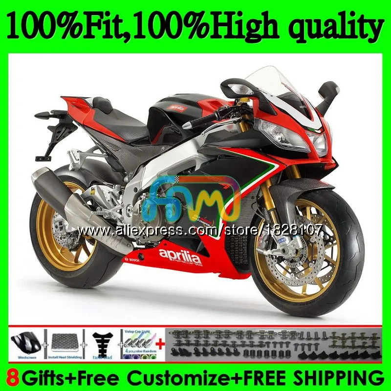 Инъекции для Aprilia RSV1000RR RSV1000 глянцевый черный 09, 10, 11, 12, 13, 15 80BS. 5 РСВ 1000 R 1000R 2009 2010 2012 2013 обтекатель - Цвет: No. 1