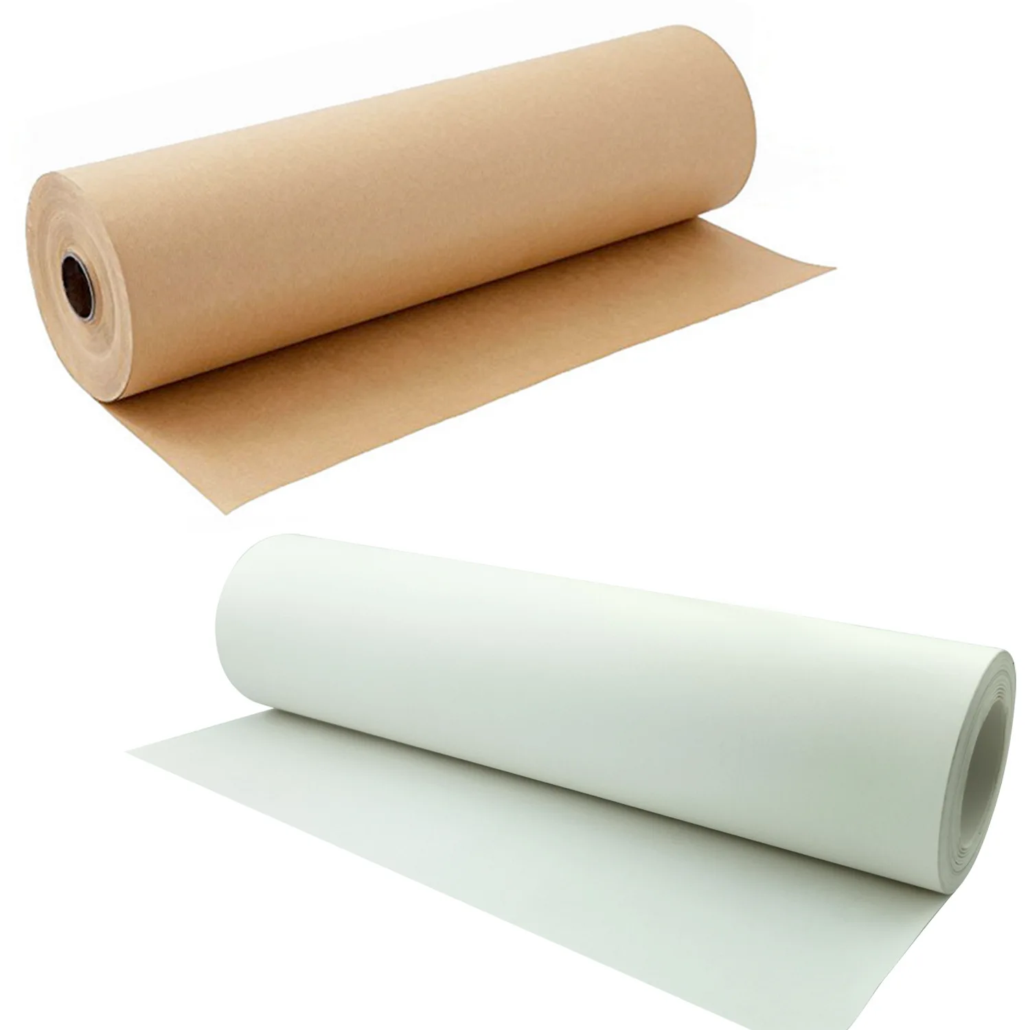 Rollo de papel Kraft para envolver, 30 metros, para boda, fiesta de cumpleaños, regalo, póster de flores, paquete de decoración, papel blanco y marrón
