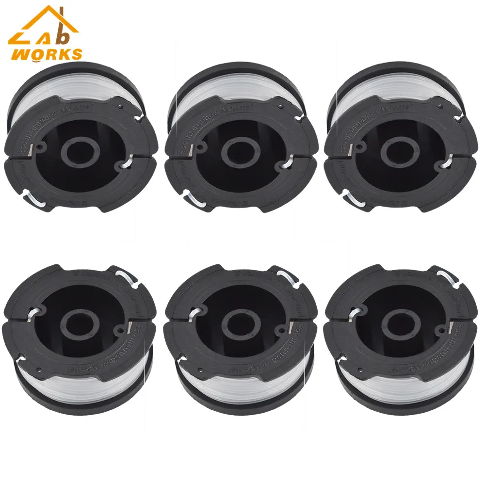 

6PCS BLACK+DECKER AF-100-3ZP 30ft .065" Trimmer Replacement Spool