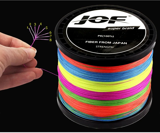 NEWEST JOF PE Multicolor Braid Fishing Line 8 Strands 4 Strands 300M Sea  Fishing Weave Super Strong Threads 8/4