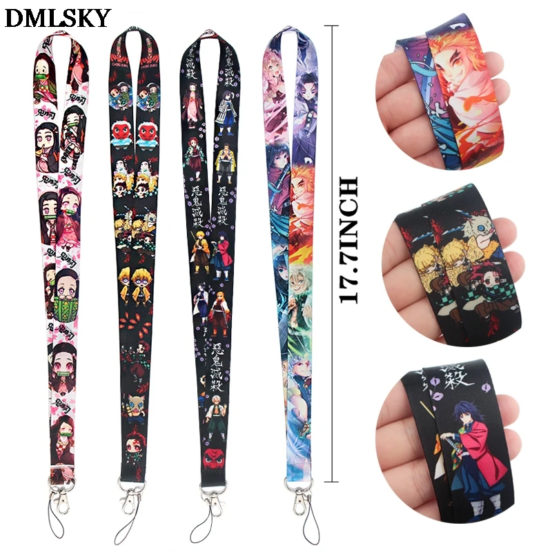 DMLSKY Anime Lanyard Keychain Lanyards for keys Badge ID Mobile Phone