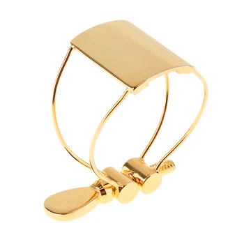 

Durable Gold-Plated Metal Ligature Alto Sax Mouthpiece Clip for Saxophone