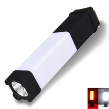 Akumulator litowy wielokrotnego ładowania USB latarka awaryjna na drodze czerwone ostrzeżenie LED na kemping piesze wycieczki naprawa tanie tanio MingRay Zooming 3 IN 1 USB Rechargeable Super Bright Litowo-metalowa Żarówki LED Przenośne latarenki 1 year MR-LR1128
