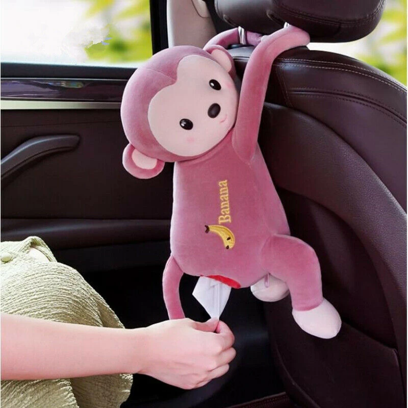 Cartoon Pattern Car Tissue Box Cover Napkin Holder For Home Office Storage Case Cartoon Pattern Car Tissue Box Cover Napkin Holder For Home Office Storage Case